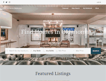 Tablet Screenshot of okcmetrohomefinder.com